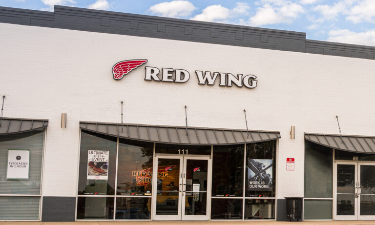 Red Wing Shoes storefront in Lewisville, TX